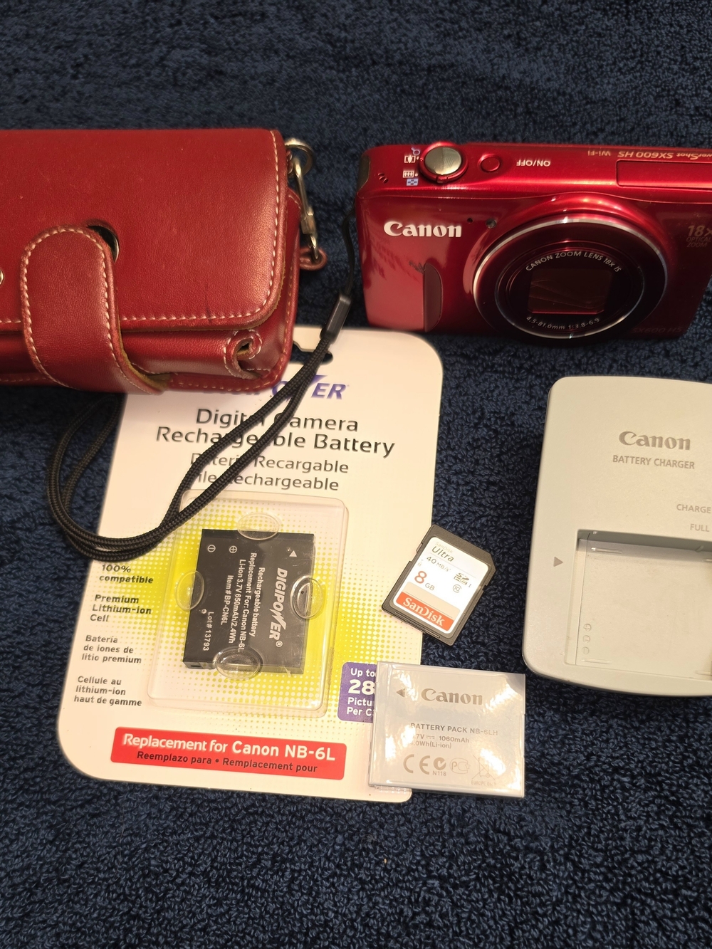 Canon PowerShot SX600 HS Camera Kit In Red - Picture 9 of 16